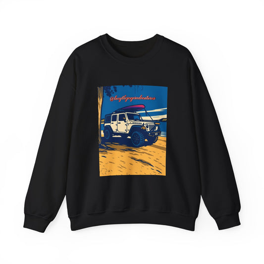 Vintage Jeep Graphic Sweatshirt, Unisex Crewneck