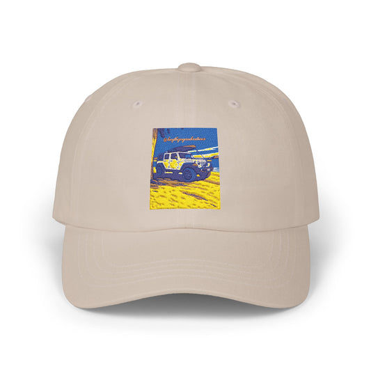 Hat with Vintage Car Design, Casual Summer Accessory