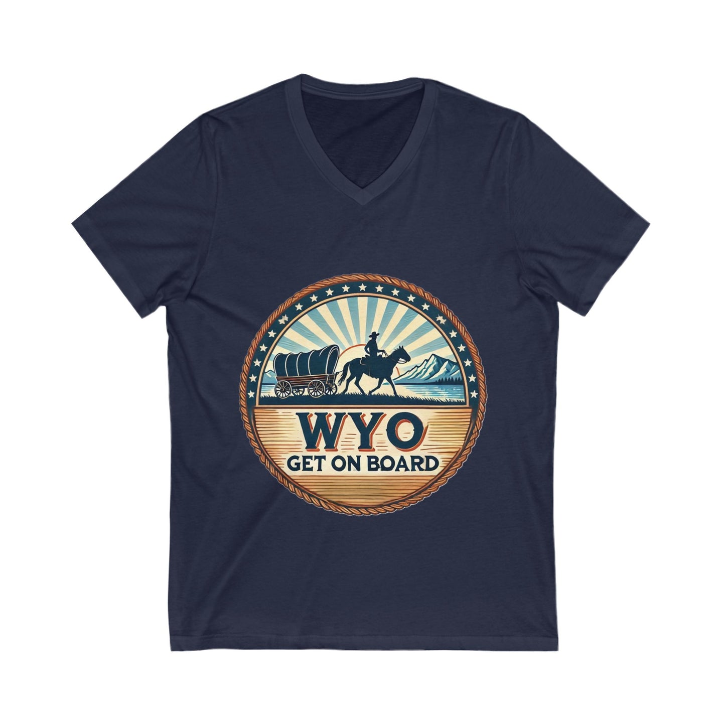 Short Sleeve Cotton V-Neck T-Shir
