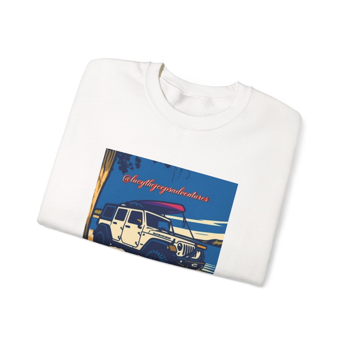 Vintage Jeep Graphic Sweatshirt, Unisex Crewneck