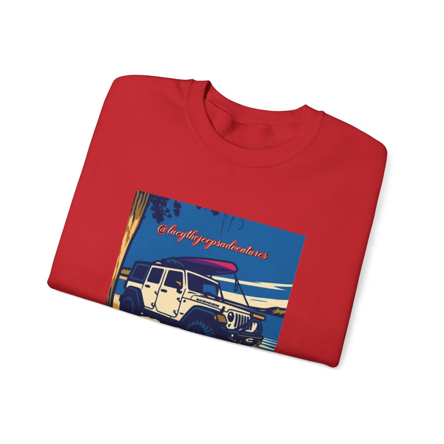 Vintage Jeep Graphic Sweatshirt, Unisex Crewneck