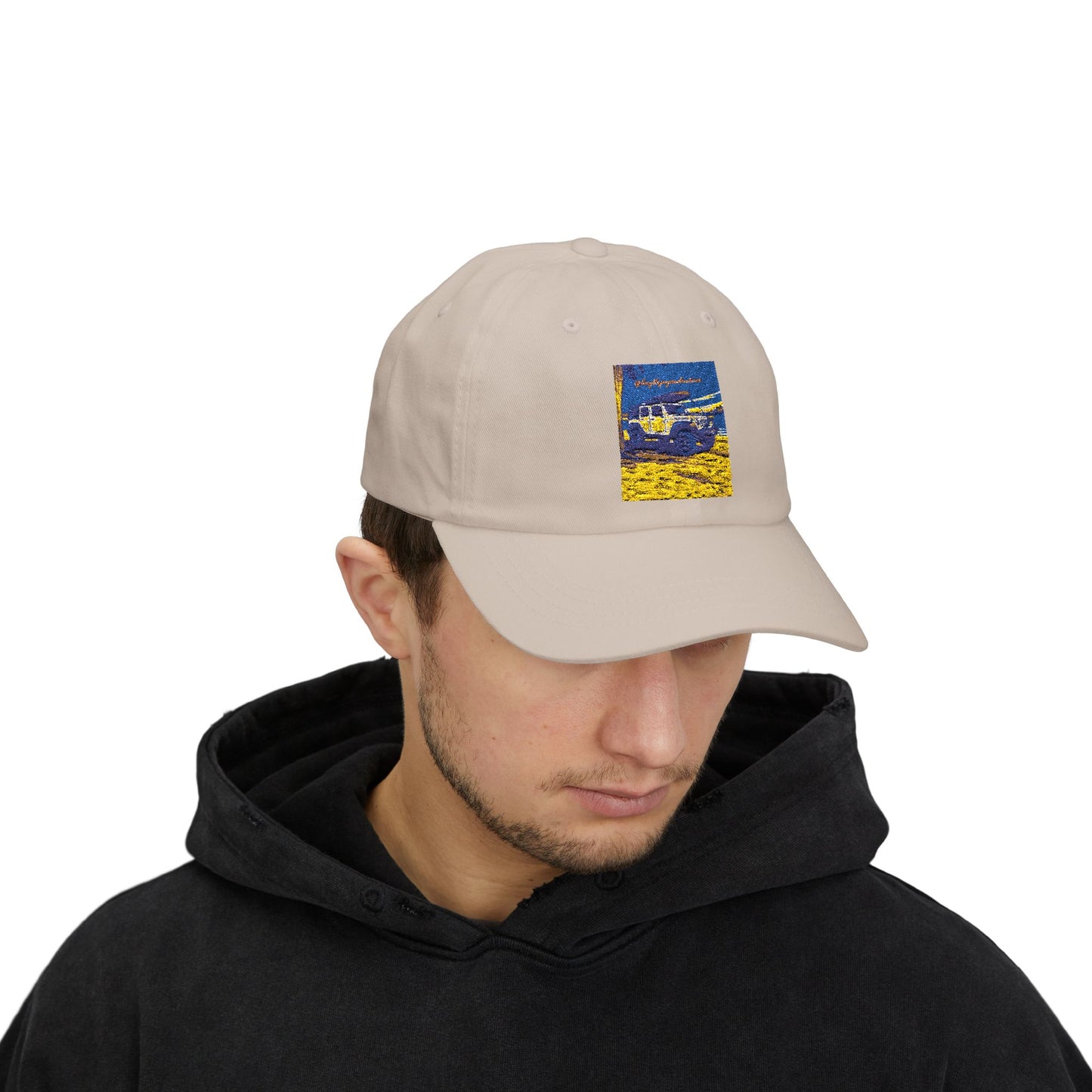Hat with Vintage Car Design, Casual Summer Accessory