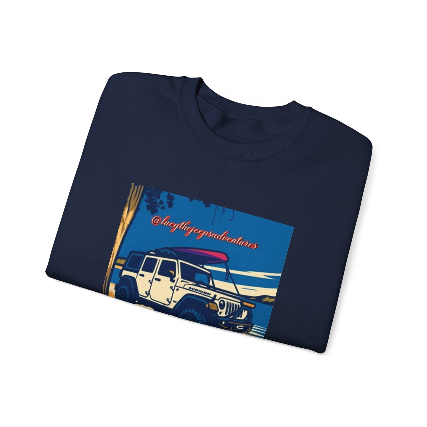 Vintage Jeep Graphic Sweatshirt, Unisex Crewneck