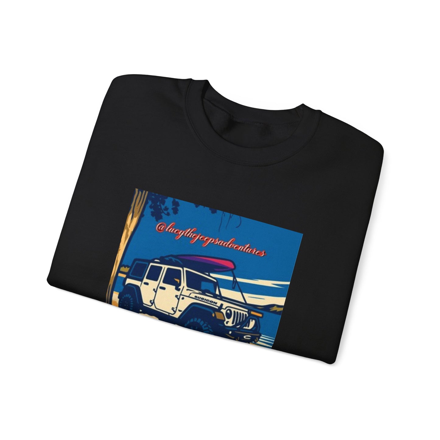 Vintage Jeep Graphic Sweatshirt, Unisex Crewneck