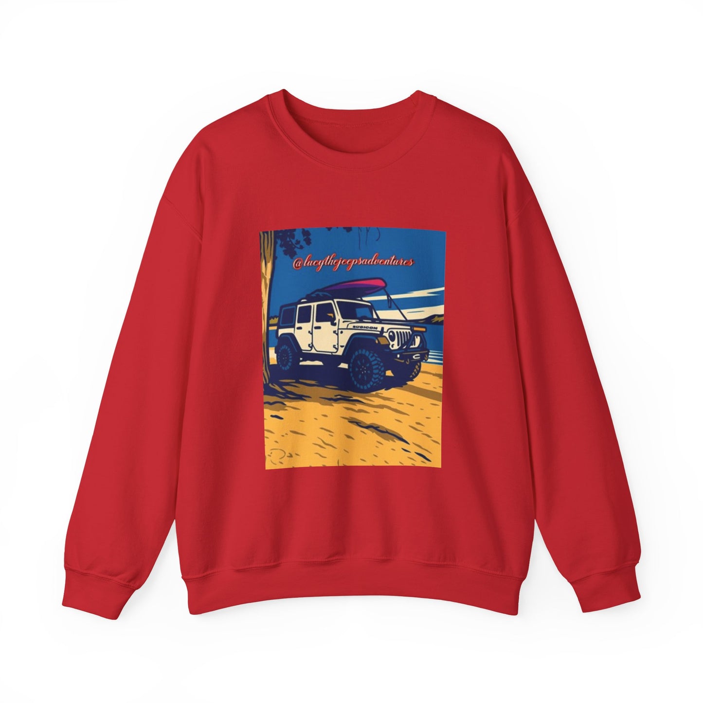 Vintage Jeep Graphic Sweatshirt, Unisex Crewneck