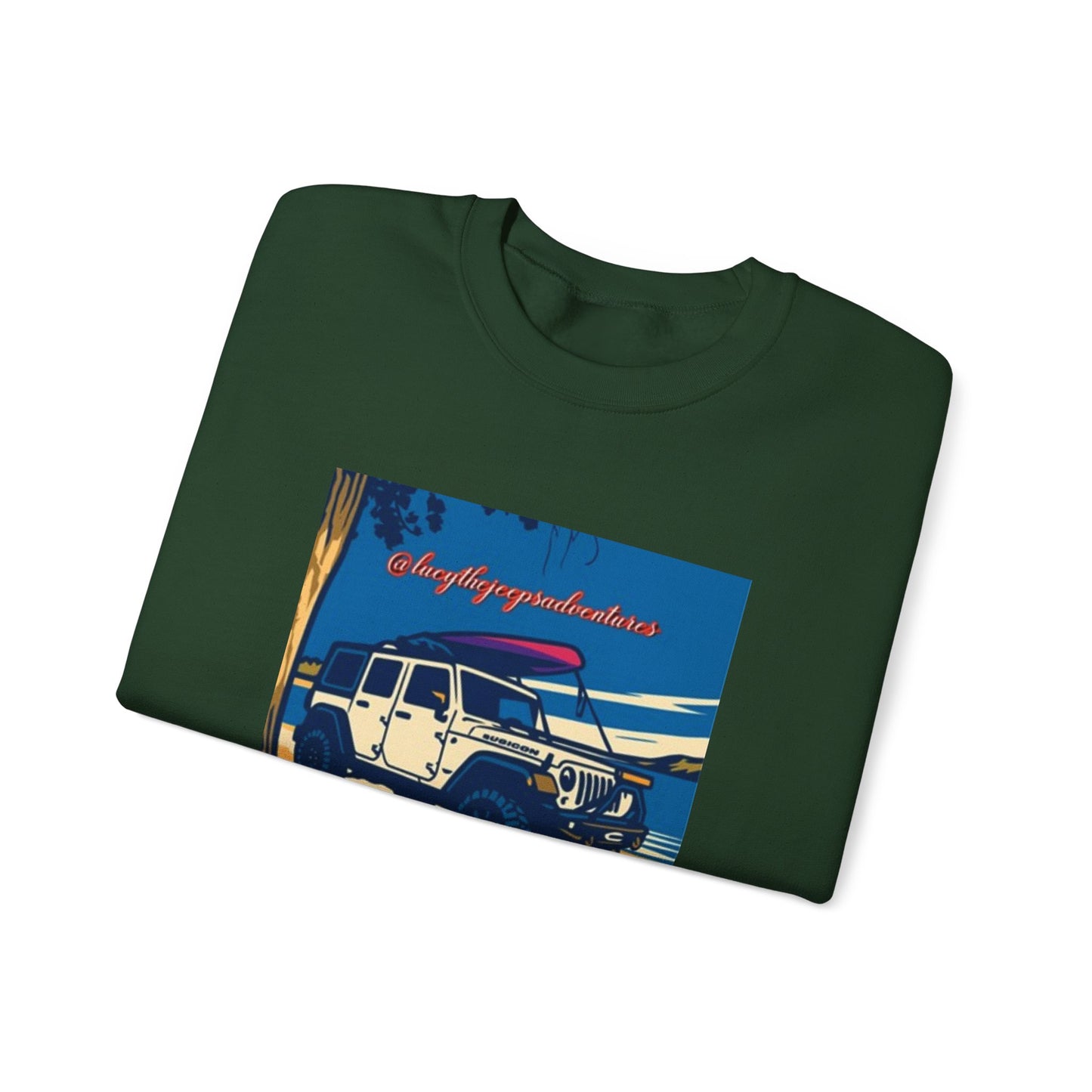 Vintage Jeep Graphic Sweatshirt, Unisex Crewneck