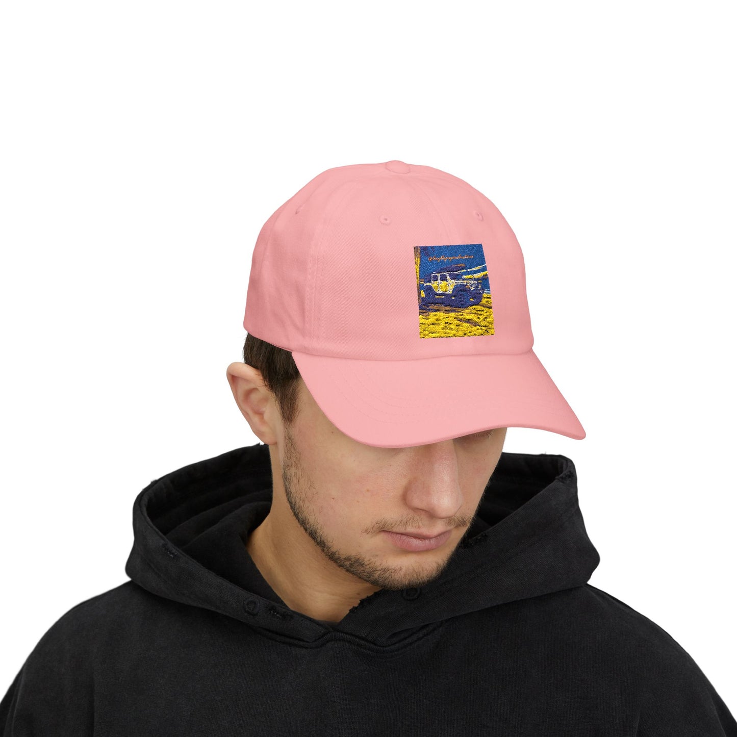 Hat with Vintage Car Design, Casual Summer Accessory