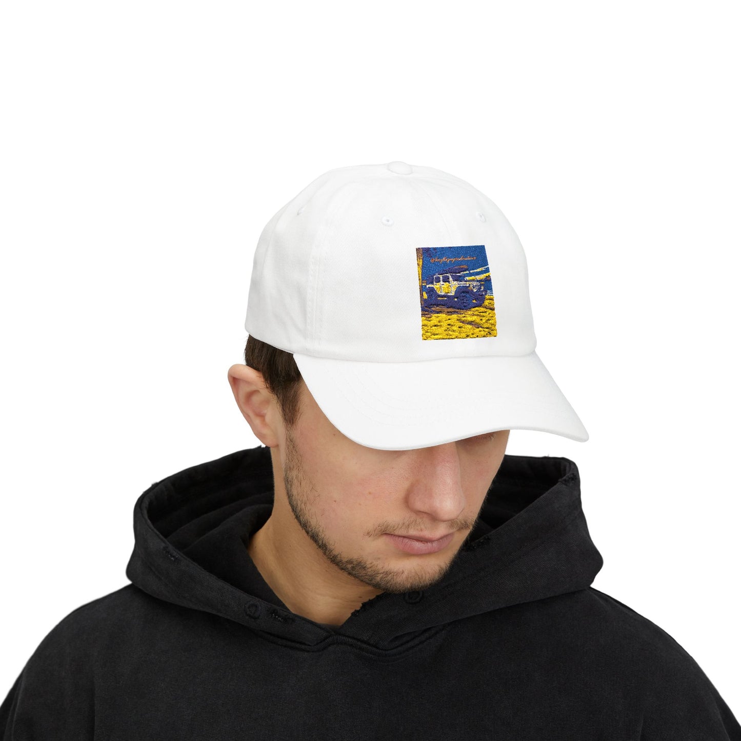 Hat with Vintage Car Design, Casual Summer Accessory