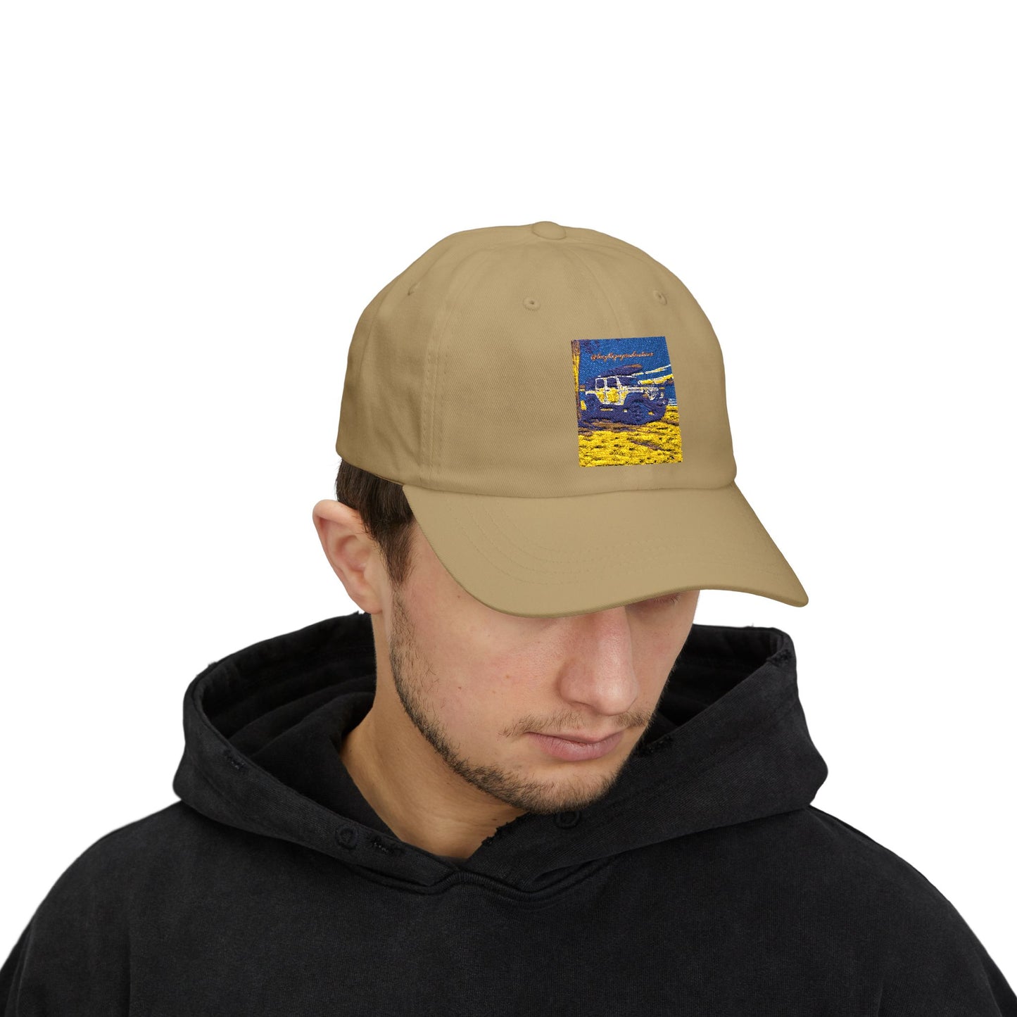 Hat with Vintage Car Design, Casual Summer Accessory