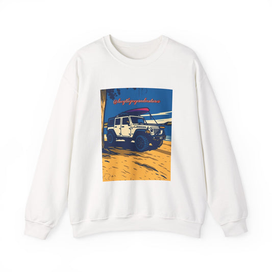 Vintage Jeep Graphic Sweatshirt, Unisex Crewneck